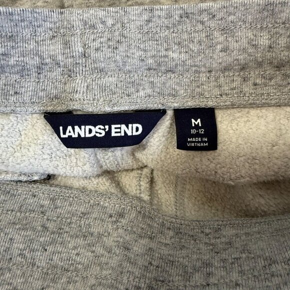 Lands' End Boys Heather Gray Athletic Warm Up Cargo Pants Joggers Medium - Picture 10 of 11